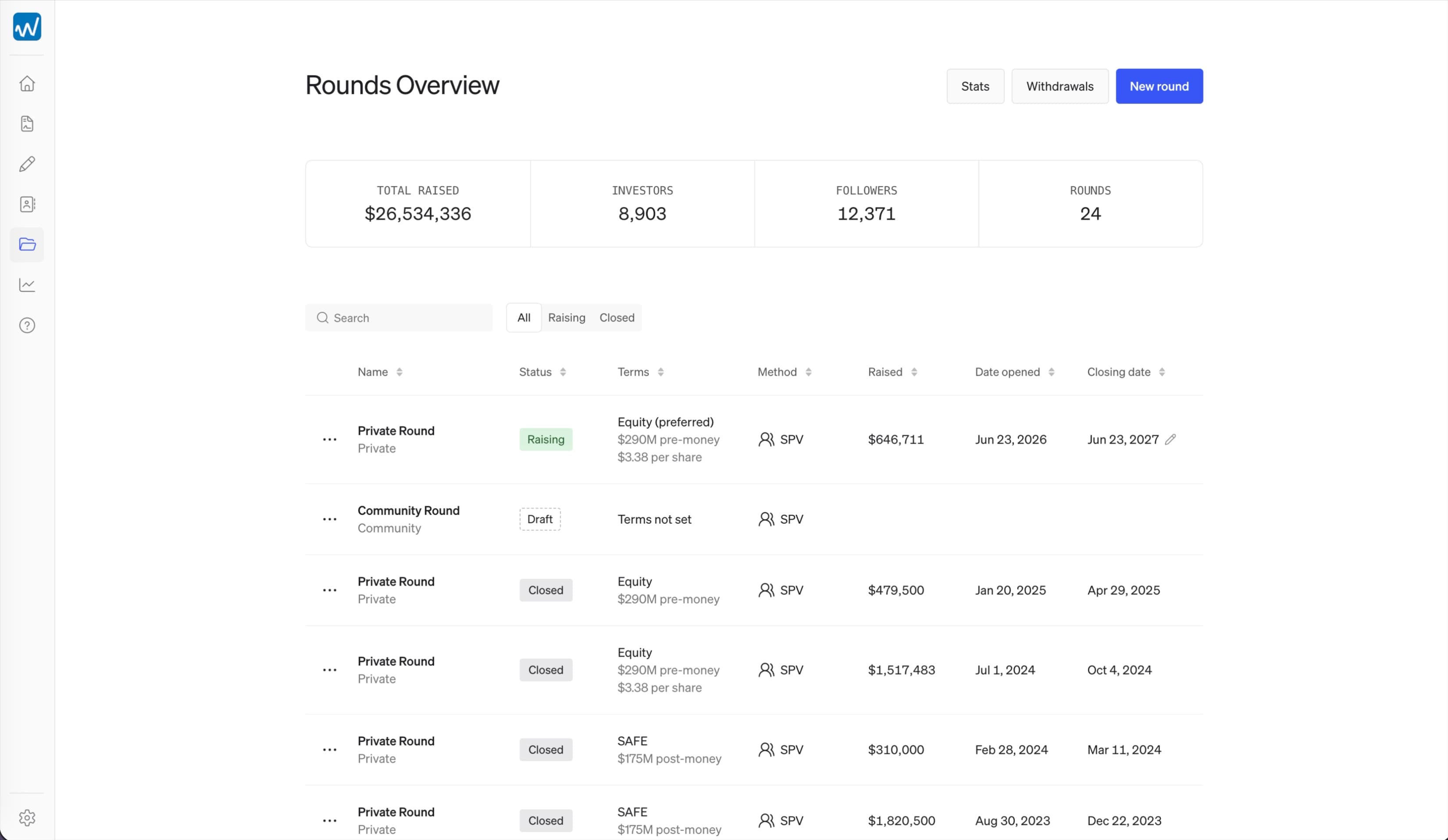 Full-width founder sidebar